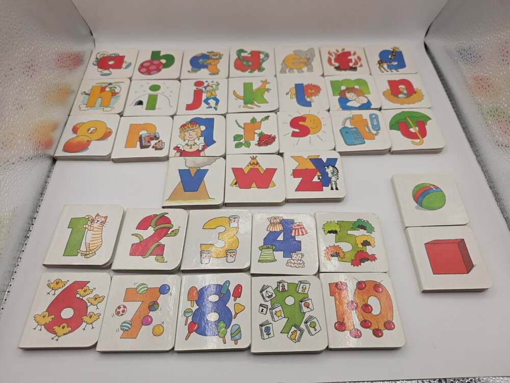 1998 Learning Box Mini Board Books Counting Alphabet Educational Toddler